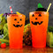 Neon Orange Polycarbonate Cup - Classic Jack O'Lantern - 2 Sizes Available