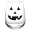 Halloween Jack O'Lantern Stemless Wine Glasses