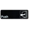 "Push" Signs - 9" x 3"