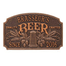 CUSTOMIZABLE Cast Aluminum Plaque - "Arch" Quality Crafted Beer