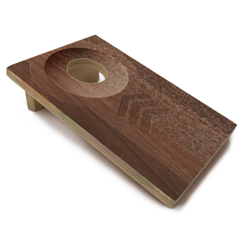 Quarter Master - Tabletop Cornhole Game with Quarters - Wood (Dark or ...