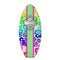 Rainbow Hawaiian Flowers Wooden Surfboard Wall Bottle Opener