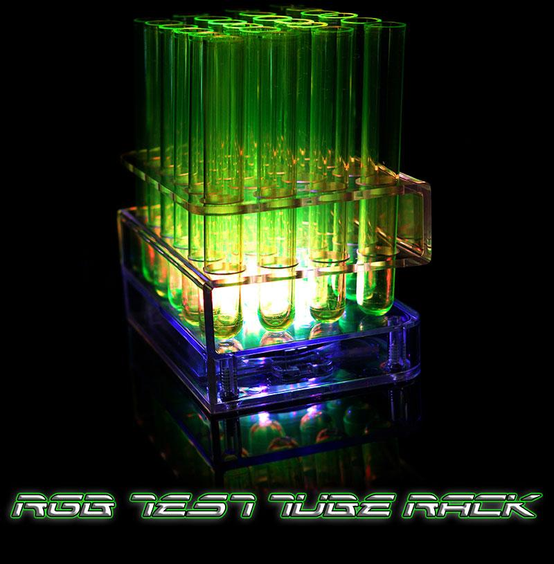 Test Tube Leds Multi-Color LED Light Up Test Tube Trays – 24 Hole – Bar Supplies