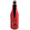 Red Neoprene Bottle Cooler w/ Bottle Opener
