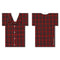 T-Shirt Style Bottle Cooler - Pajamas - Red Plaid