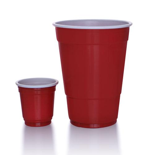 BarConic® 2 oz. Red Plastic Cups - 200 Count