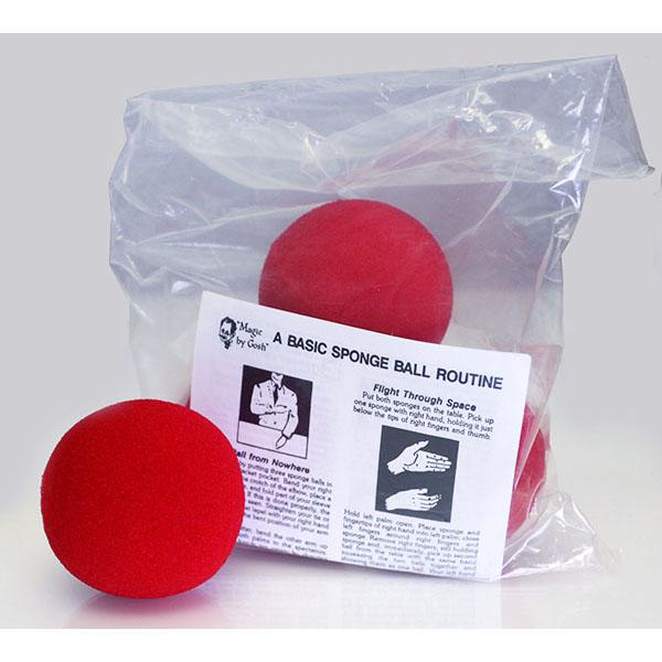 Bar Magic” – Red Sponge Balls – Packs of 4 - 2.5" Diameter