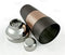 3 piece Cocktail Shaker - Ribbed Espresso / Copper / Stainless Steel - 28 ounce