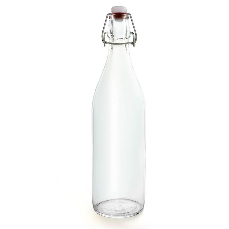 Potted Pans 20oz Clear Glass Water Bottle - Drink Glass Bottle Straw and  Lid 