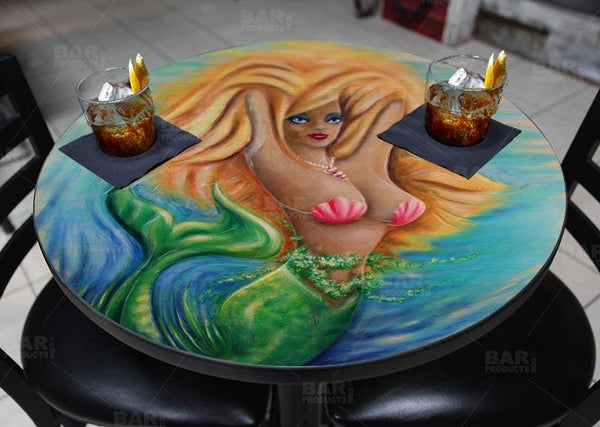Blonde Mermaid Round Wooden Table Top - Two Sizes Available
