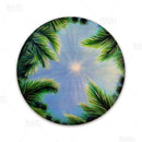 Round Wooden Table Top - Two Sizes Available - Sky and Trees
