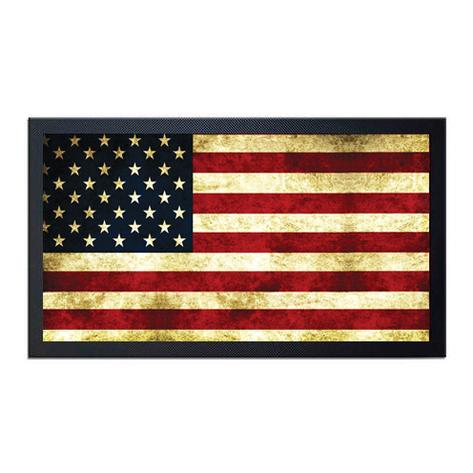 BAR SERVICE MAT - AMERICAN FLAG- COLOR OPTIONS - 17.25" X 10"