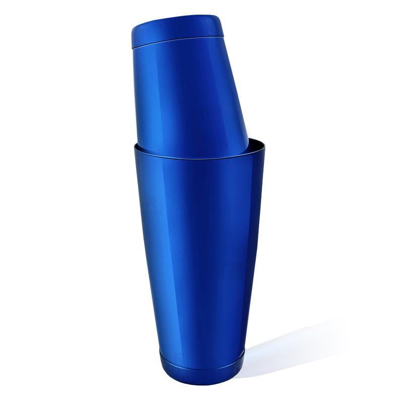 BarConic® Cocktail Shaker Set - 28oz / 18oz Weighted Tins - Candy Blue