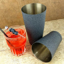 BarConic® Cocktail Shaker Set - 28oz / 18oz Weighted Tins - Weathered Iron