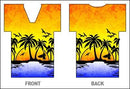 T-Shirt Style Bottle Coozie - Hawaiian Sunset