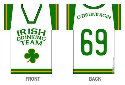 T-Shirt Bottle Cooler Irish Team