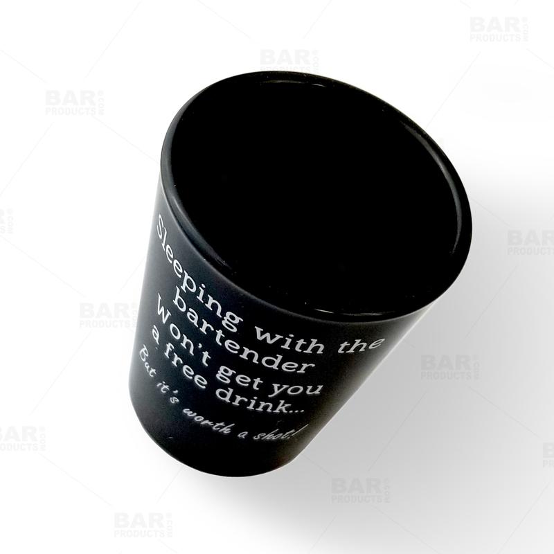BarConic® 1.75 oz Black Shot Glass - Worth a Shot