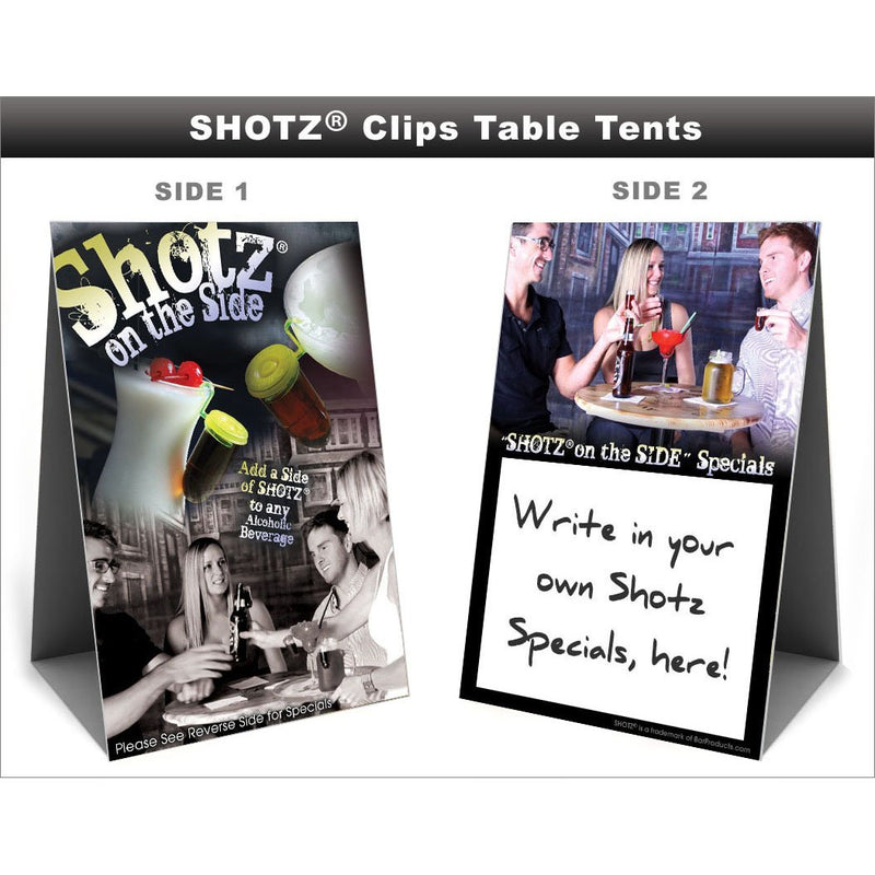 SHOTZ® Clips - Table Tent