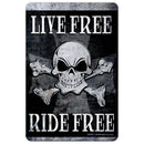 Live Free Kolorcoat™ Metal Bar Sign 12" x 18"