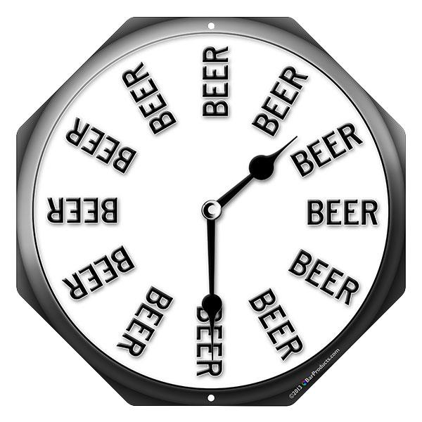 "Beer Thirty" Clock - Kolorcoat™ Metal Bar Sign