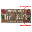 CUSTOMIZABLE Large Plank Sign - 11 3/4" x 23 3/4" - Tiki Multiple Color Options - Custom Line 1 2