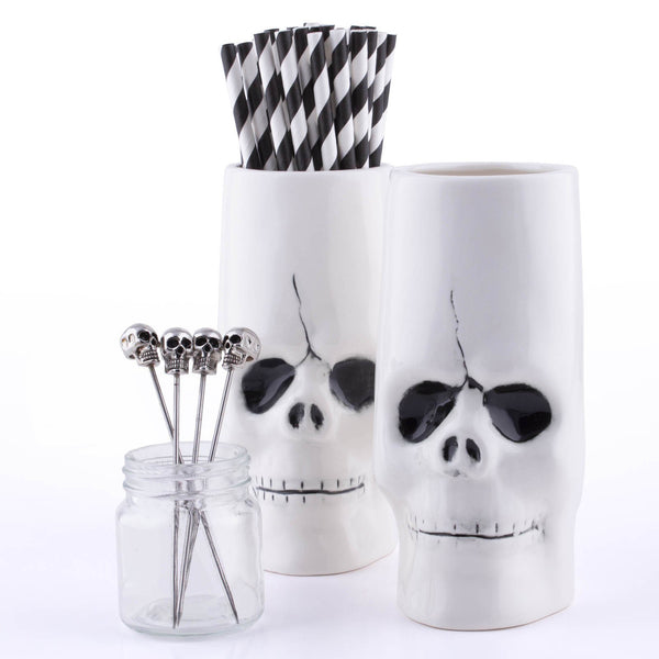 Skull Tiki Drinkware Gift Set