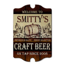 Craft Beer Tavern Shaped Wood Bar Sign