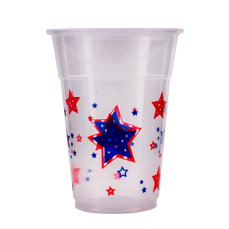 16 ounce - Soft Plastic Cups - Stars 20 ct.