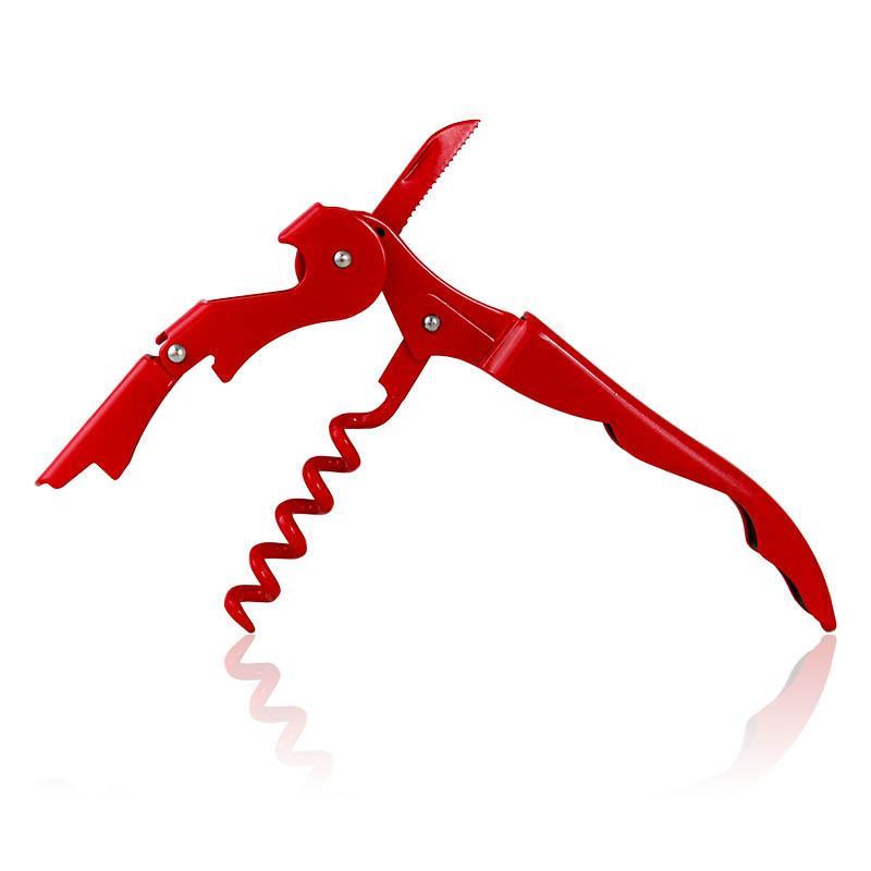 BarConic® Double-Hinged Corkscrew - Solid Red with Red Worm
