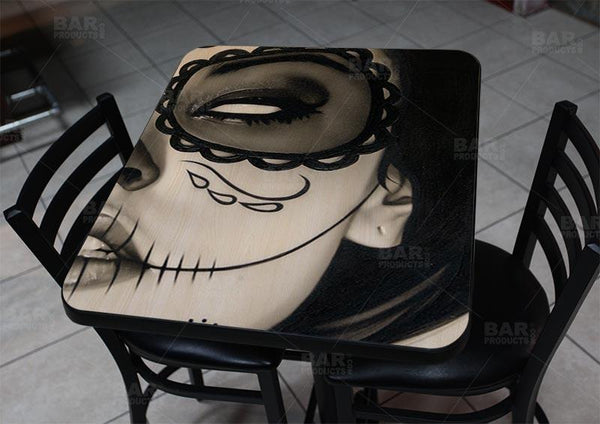 Sophia la Muerta 24" x 30" Wooden Table Top - Two Types Available