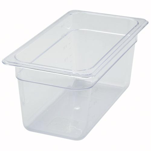 1/3 Size Clear Polycarbonate Food Pan - 6" Deep