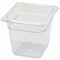 1/6 Size Clear Polycarbonate Food Pan - 6" Deep