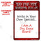 Dry Erase Specials Sign - ADD YOUR NAME - Red Abstract Template