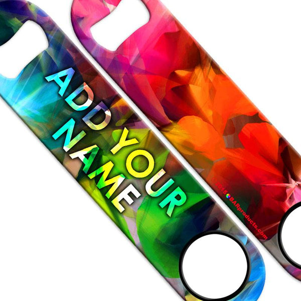 ADD YOUR NAME SPEED Bottle Opener – Abstract Colors