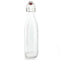 Swing Top Glass Bottle - Clear Square - 1 Liter or 17 ounce