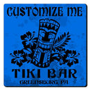 CUSTOMIZABLE Coaster - 3.5in Square Foam - Tiki Design