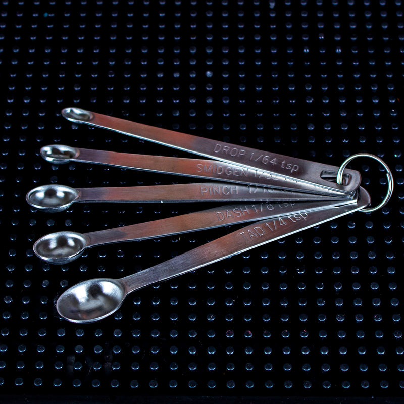 BarConic Rectangular Measuring Spoon Set - Stainless Steel