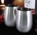 Stemless Wine Glass - Stainless Steel - 18 ounce