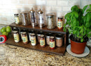 Counter Caddies™ - Stained Finish - 24" STRAIGHT Shelf - Culinary / Spice Rack