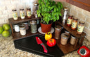 Counter Caddies™ - STAINED finish - CORNER Shelf - Culinary