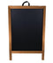 A-Frame Sidewalk Chalkboard Sign – Double Sided - Stained Wood Frame