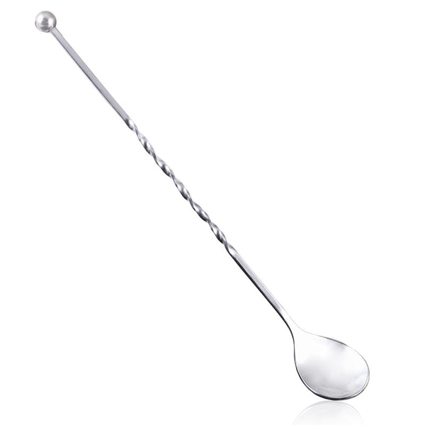 Bar Spoon Stainless Steel with Ball Tip