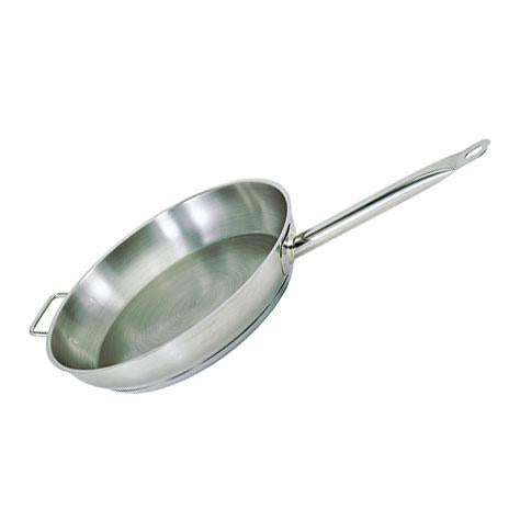 Natural Finish Stainless Steel Fry Pans
