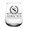 CUSTOMIZABLE - Stemless Wine Glass - 17 ounce - Crest Design 2