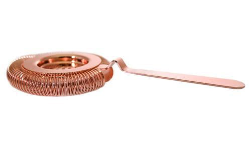 BarConic® Long Ridged Handle No Prong Strainer - Copper