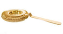 BarConic® Long Ridged Handle No Prong Strainer - Gold