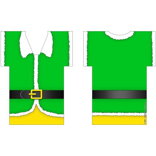 T-Shirt Bottle Coozie - Elf - Layout