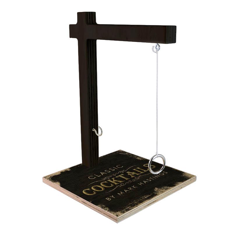 CUSTOMIZABLE Large Tabletop Ring Toss Game - Classic Cocktails