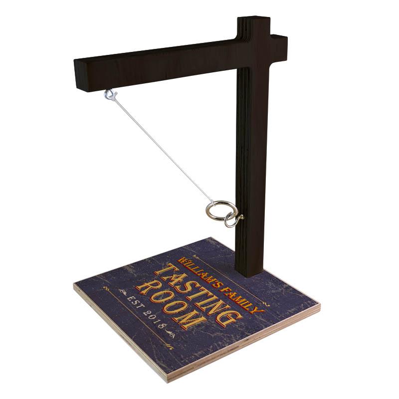CUSTOMIZABLE Large Tabletop Ring Toss Game - Tasting Room