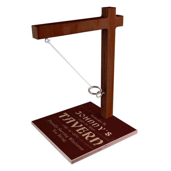 Customizable Large Tabletop Ring Toss Game - Tavern